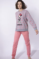 Pigiama donna Disney 54348 in cotone a pois