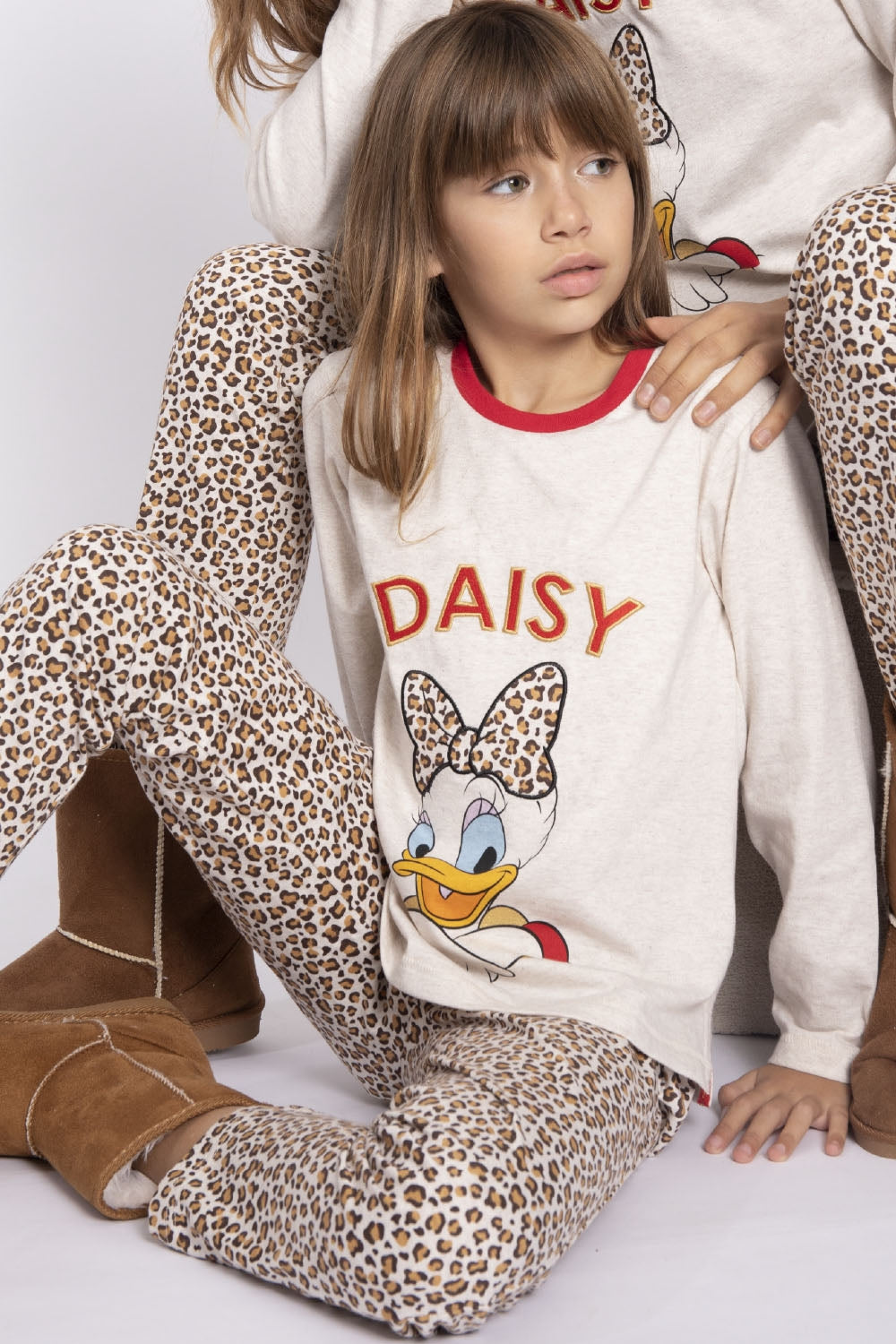Pigiama bimba Disney paperina 54385 caldo cotone leopardato