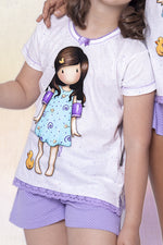 Pigiama bambina Santoro Gorjuss 54473 cotone a pois