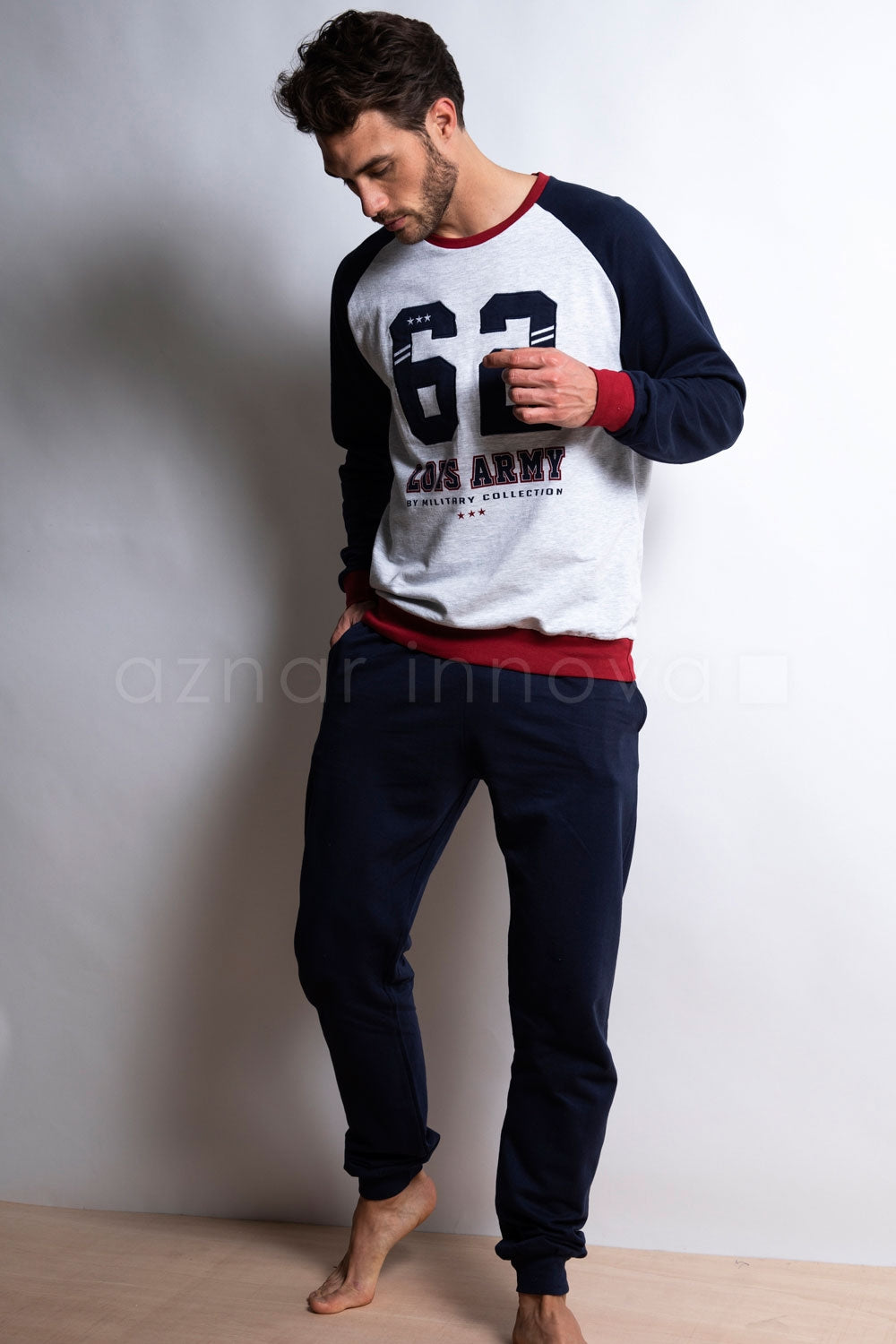 Pigiama da uomo invernale Lois 54502 sportivo