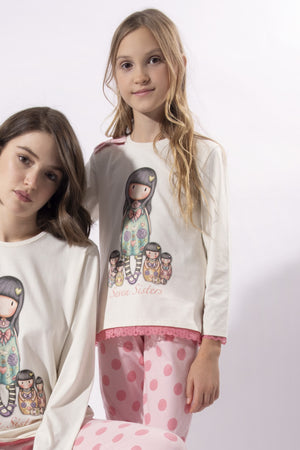 Pigiama bambina Santoro Gorjuss 54655 caldo cotone