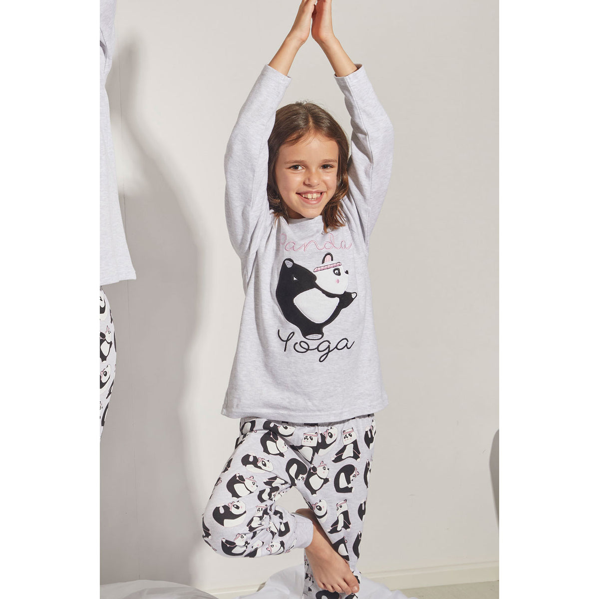 Pigiama bambina caldo cotone Admas 55207 panda
