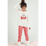 Pigiama bimba caldo cotone foca crema corallo Admas 55214