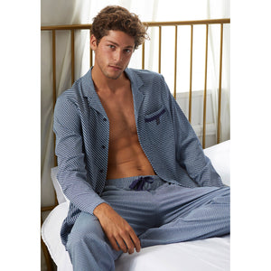 Pigiama uomo Admas 55314 aperto punto milano blu