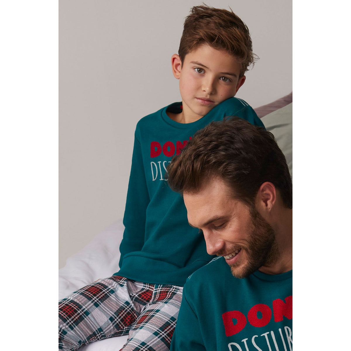 Pigiama bimbo Admas 55338 lungo caldo cotone verde