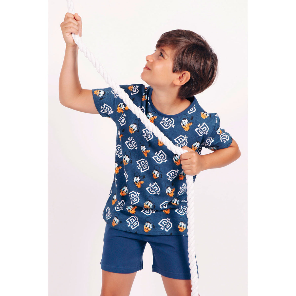 Pigiama bambino corto Disney 55476 stampato blu