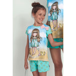 Pigiama bambina Santoro Gorjuss 55578 corto