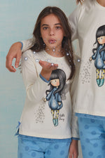 Pigiama bambina Santoro Gorjuss 55590 lungo caldo cotone