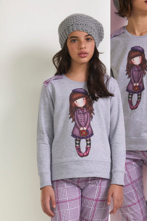 Pigiama bambina Santoro Gorjuss 55591 in caldo cotone