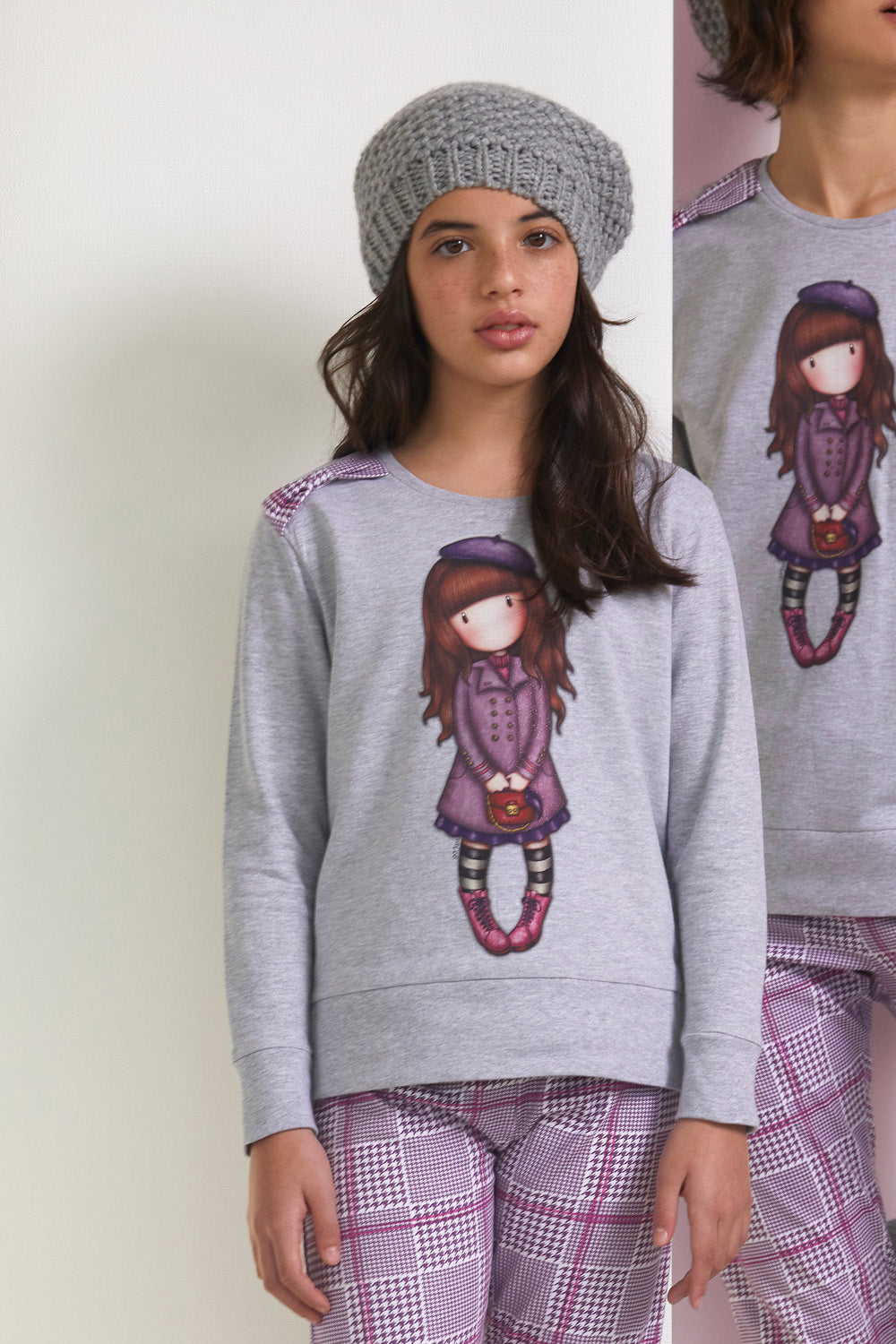 Pigiama bambina Santoro Gorjuss 55591 in caldo cotone