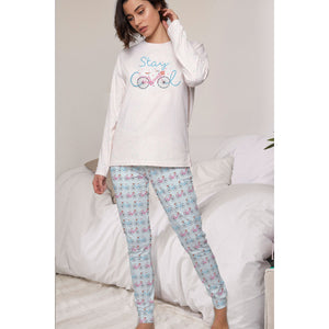 Pigiama donna caldo cotone bici Admas 55797