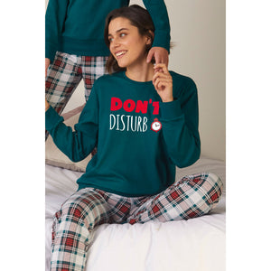 Pigiama donna verde sveglia Admas 55858