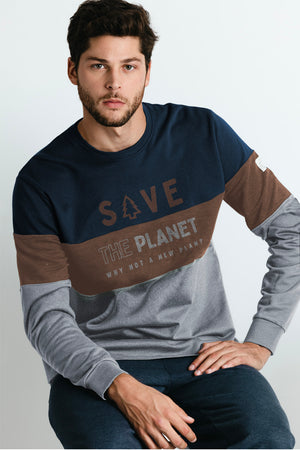 Pigiama uomo cotone felpato stile tuta Admas 60302