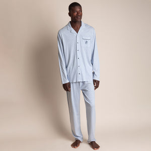 Pigiama uomo maglia aperta cotone e viscosa Admas 60310