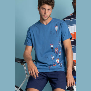 Pigiama uomo casual in puro cotone Admas 62107