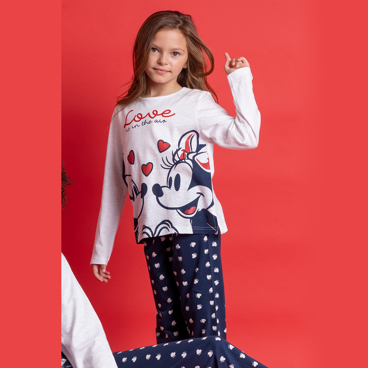 Pigiama bimba lungo in cotone leggero Disney 62251