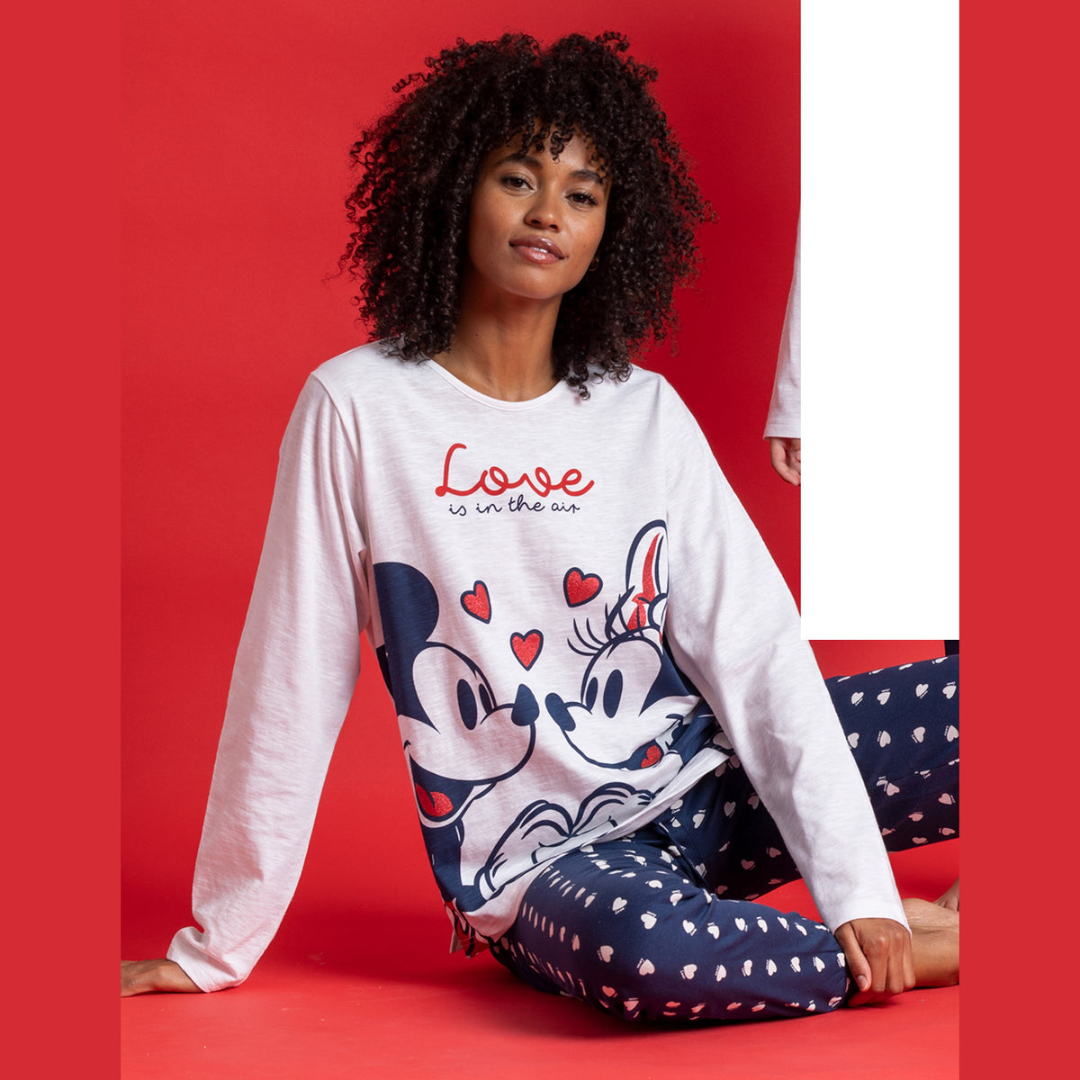 Pigiama donna lungo in cotone leggero Disney 62277