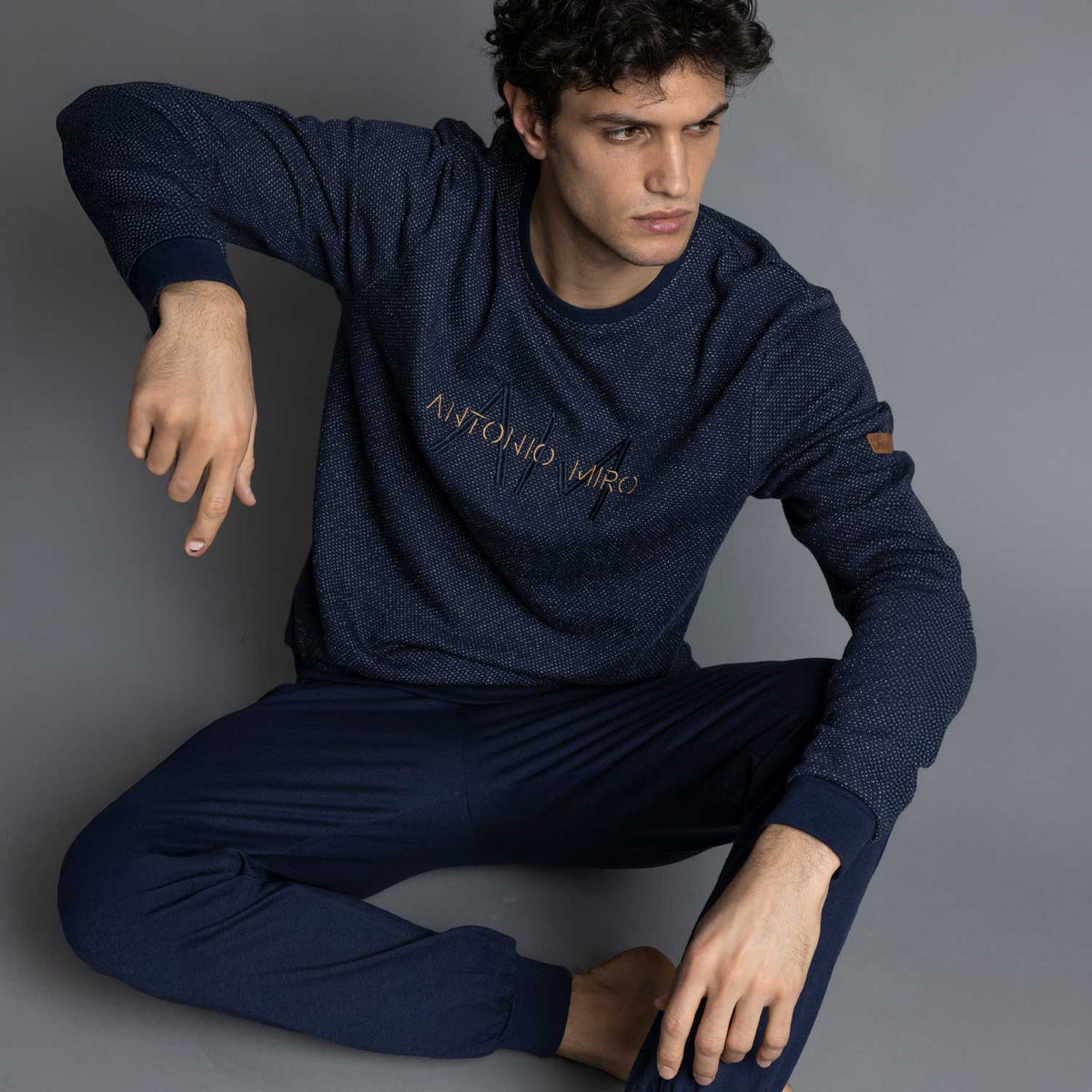 Pigiama uomo caldo cotone Antonio Miro Admas 63184
