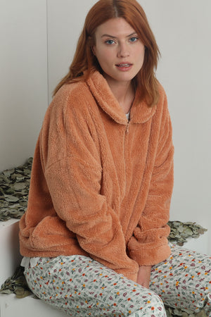 Giacca donna con zip Admas pile di coral 67097