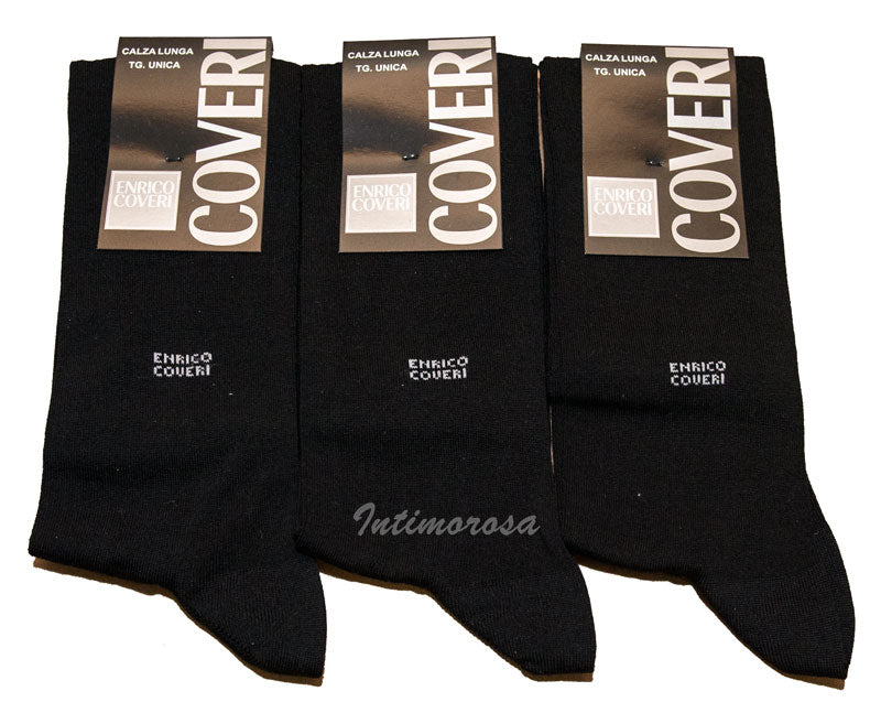 Calze uomo lunghe Enrico Coveri 3 paia cotone