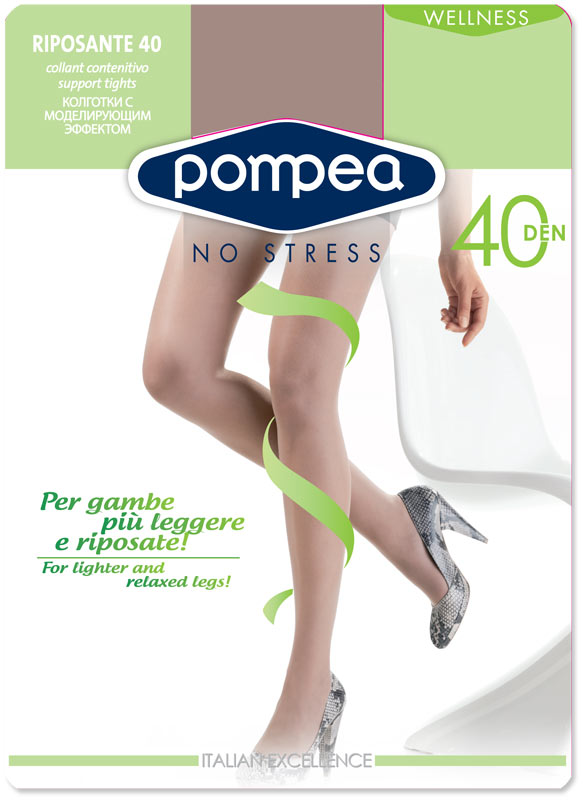 Collant riposante pompea 40 den set da 3 paia