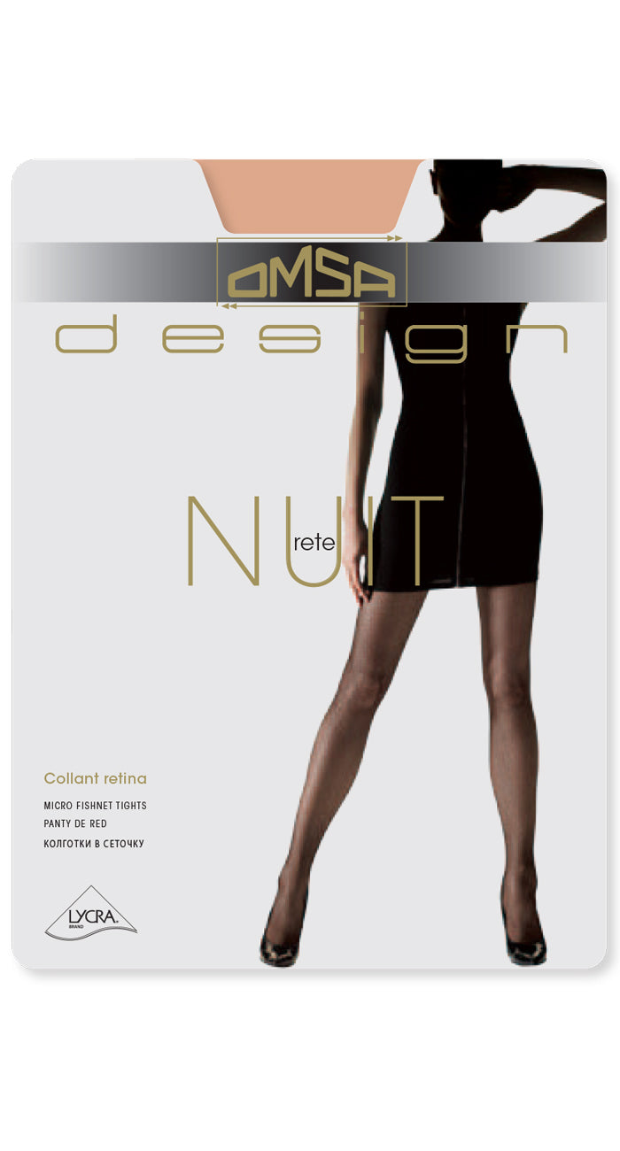 Collant a rete Omsa Nuit in lycra