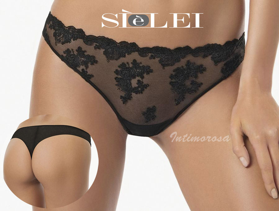Sexy brasiliana SièLei 1517 microfibra e tulle ricamato