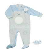Tutina neonato Ellepi 2585 calda ciniglia morbida