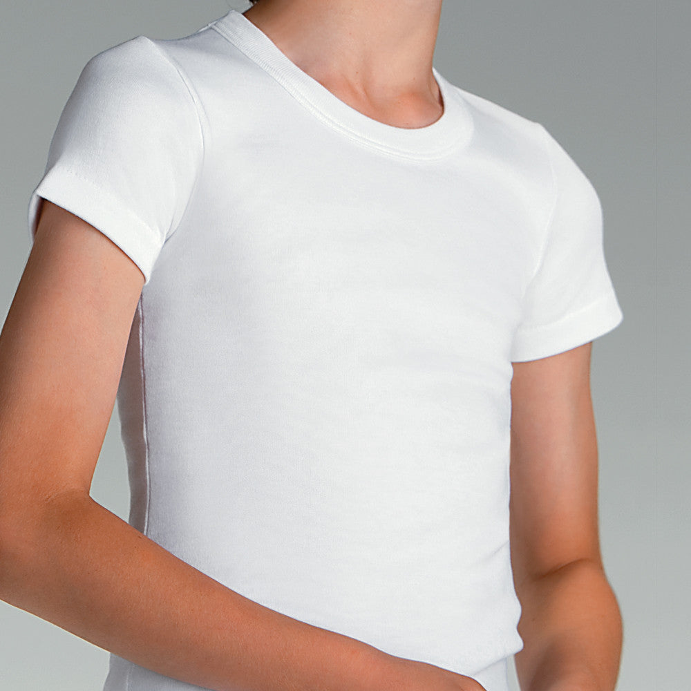 Maglietta intima Brezze bambino caldo cotone manica corta