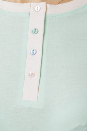 Pigiama donna 100% cotone Cippi 1955-B-S23 rosa menta
