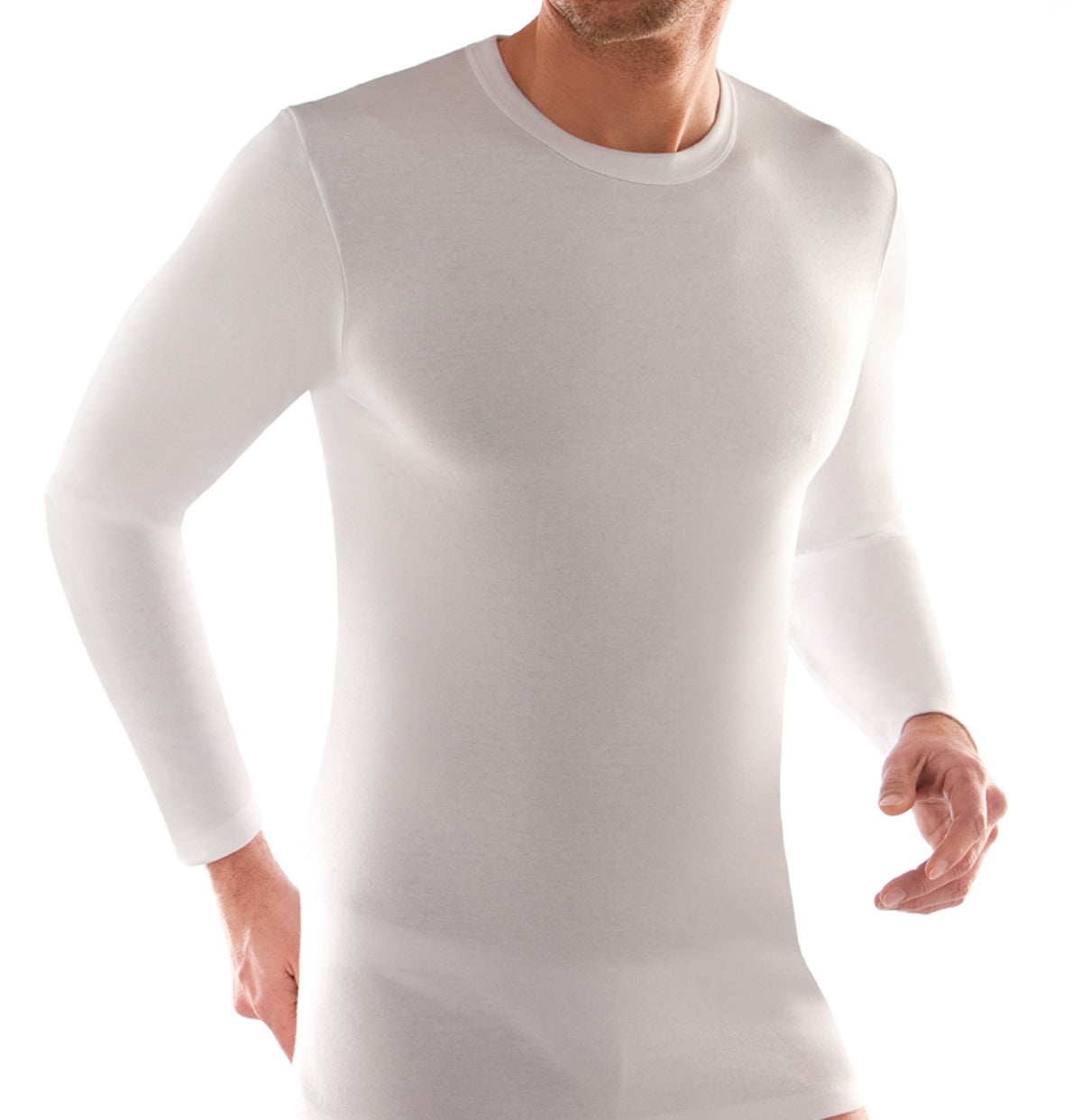Maglia uomo girocollo manica lunga Liabel 02828333 100% caldo cotone