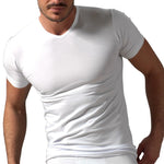 Maglia uomo mezza manica scollo V Rossoporpora 056 modal 3 pezzi