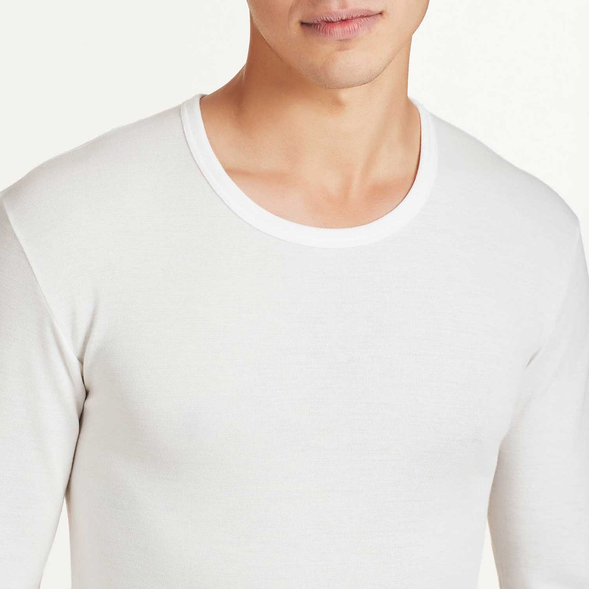 Maglia uomo manica lunga cotone e lana Ragno 065459
