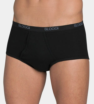Slip maxi Sloggi uomo basic alti con apertura 2 pezzi