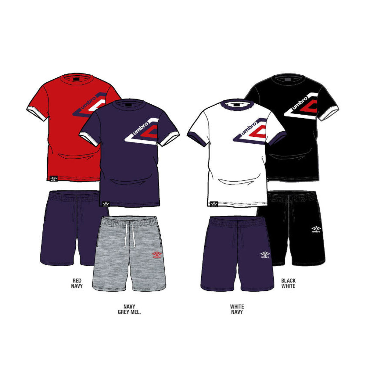 Pigiama uomo Umbro 10193S corto in cotone