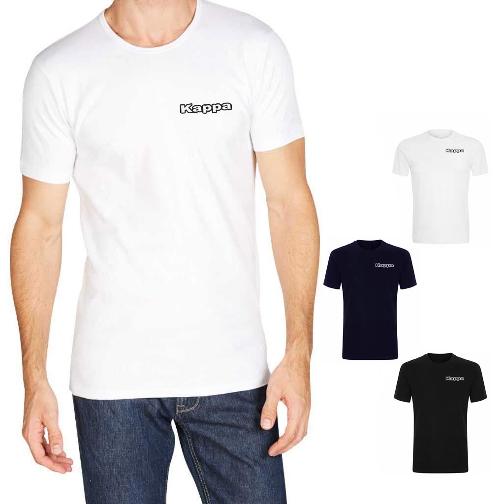 Maglie uomo girocollo T-shirt Kappa K1304 mezza manica cotone 3 pezzi
