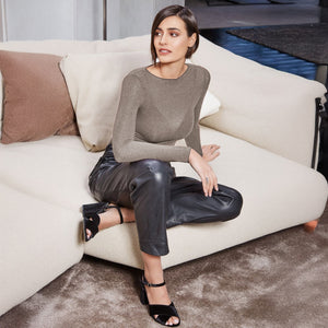 Maglia in Cashmere con Scollo Leggermente a Barca MySublyme 1412