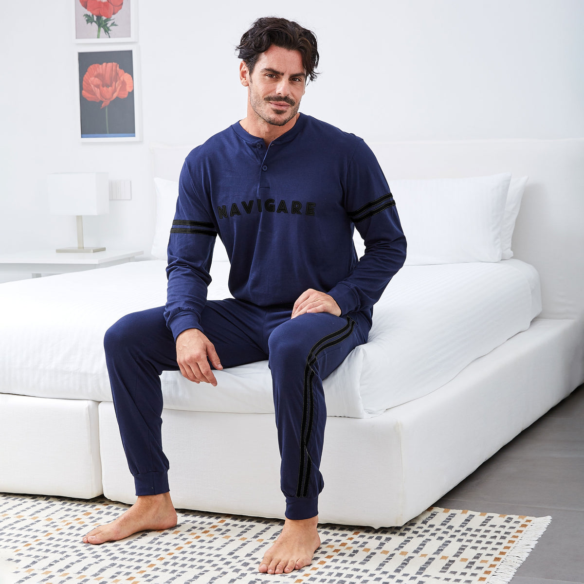 Pigiama uomo cotone Navigare B2141615