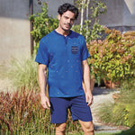 Pigiama uomo cotone Navigare 3 PEZZI estivo B2141639T
