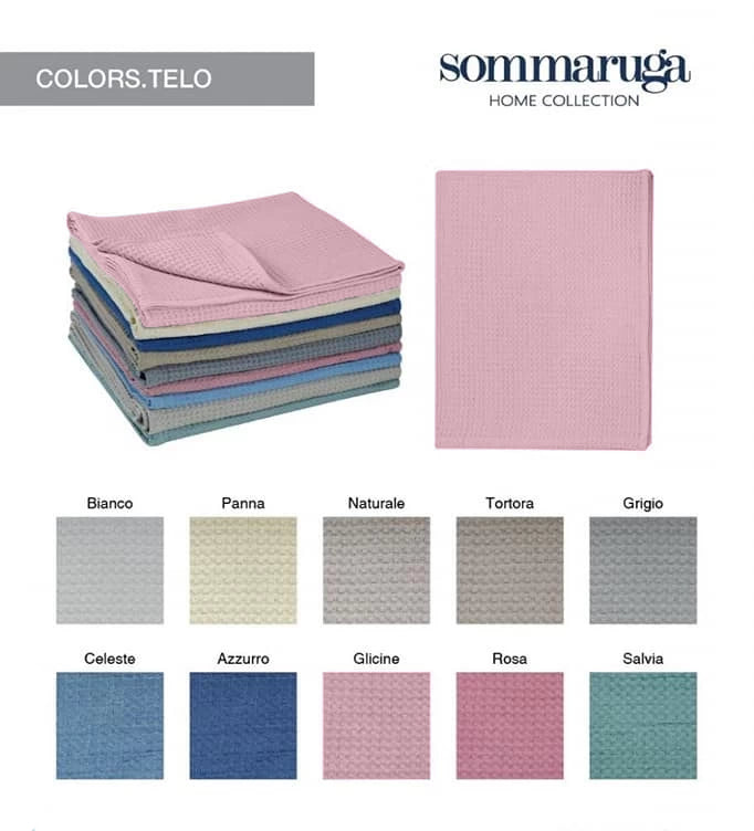 Telo Doccia Sommaruga nido d'ape Colors