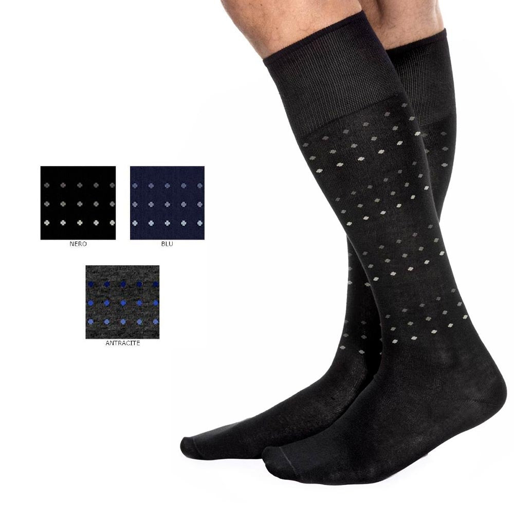 Calze uomo Meritex 1672 fantasia corte lunghe invernali 6 paia