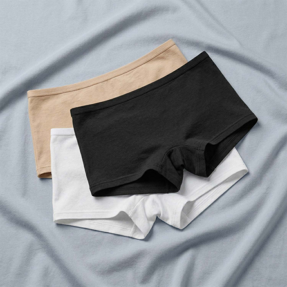 Boxerino donna cotone bielastico pettinato Bluintimo 1811 - 3 pezzi