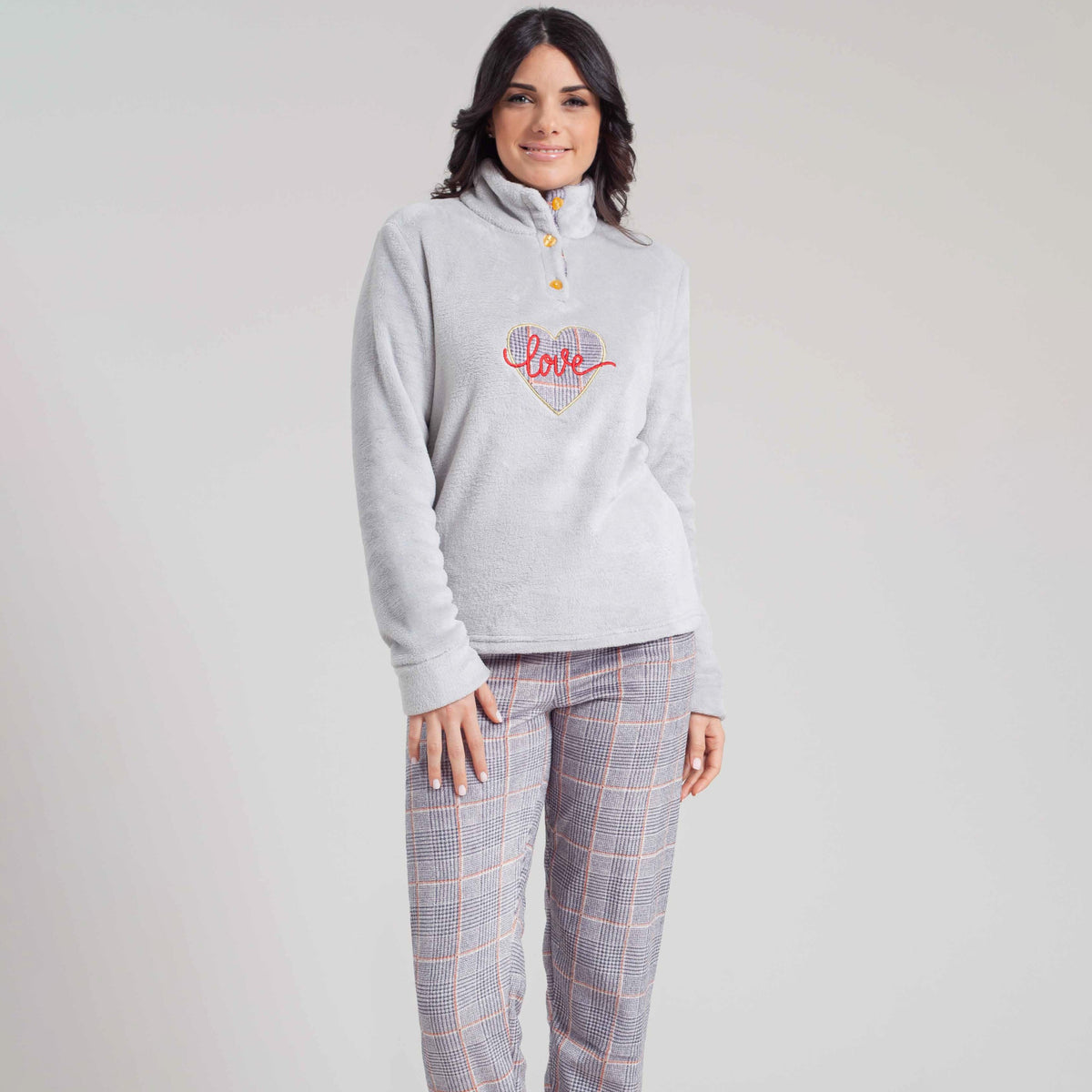 Pigiama donna caldo soffice flannel Irge 1940
