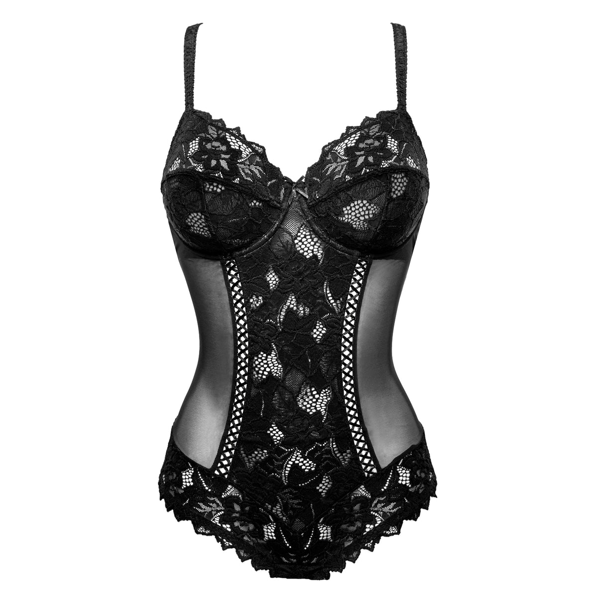 Body con ferretto tulle pizzo sensuale San Complexe Arum 20564
