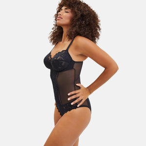 Body con ferretto tulle pizzo sensuale San Complexe Arum 20564