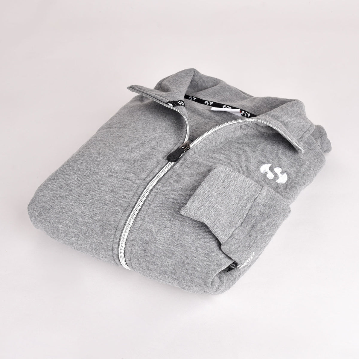 Tuta donna invernale aperta cotone felpato grigio 21658