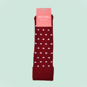 Calze antiscivolo Admas 22202 bordeaux cuoricini 1 paio