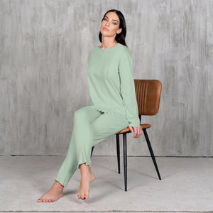 Pigiama donna in Caldo Cotone a tinta unita Cippi 2243
