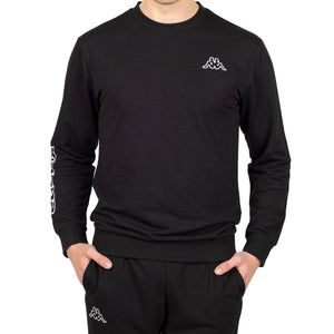 Pigiama uomo stile tuta Kappa KMS 22850 cotone nero