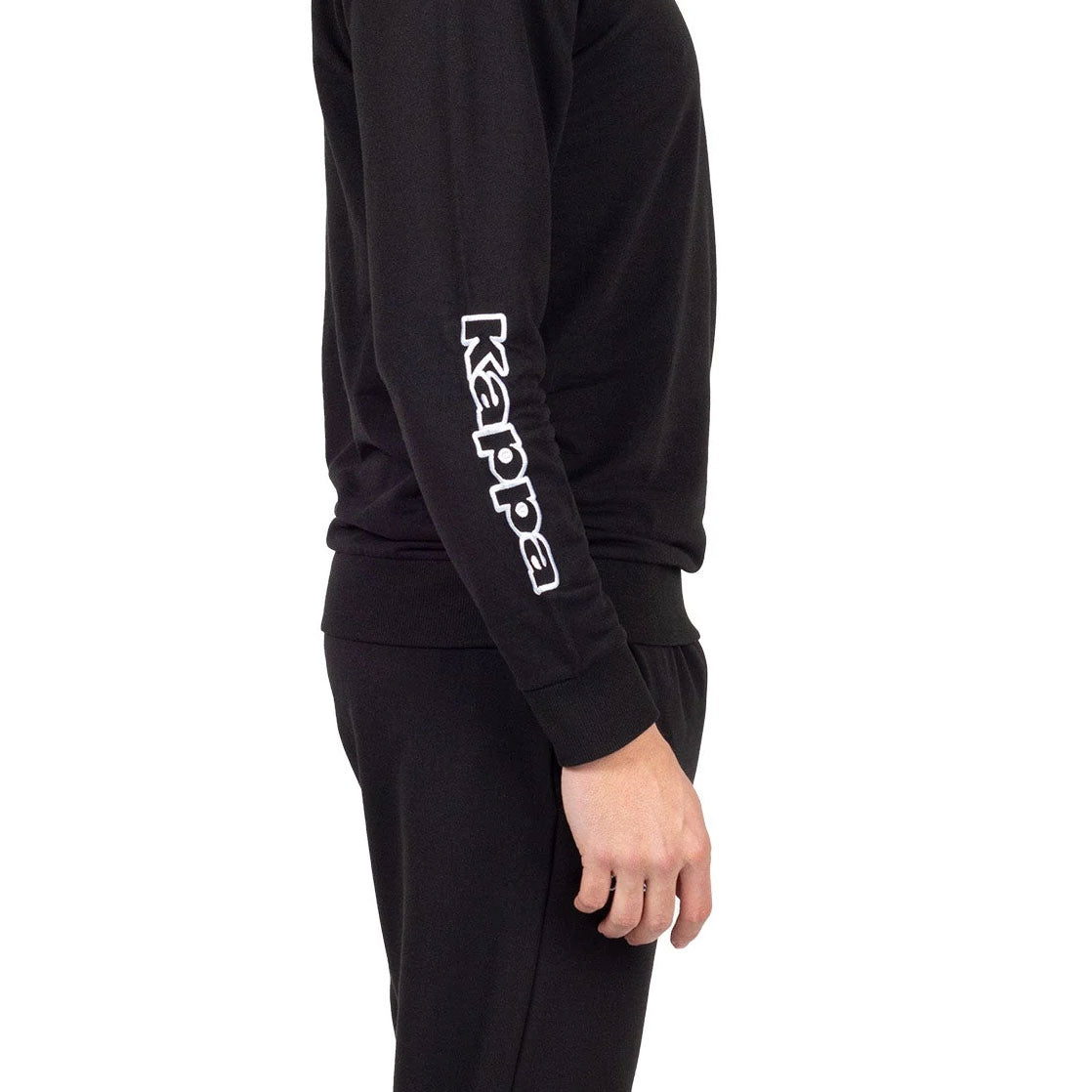 Pigiama uomo stile tuta Kappa KMS 22850 cotone nero